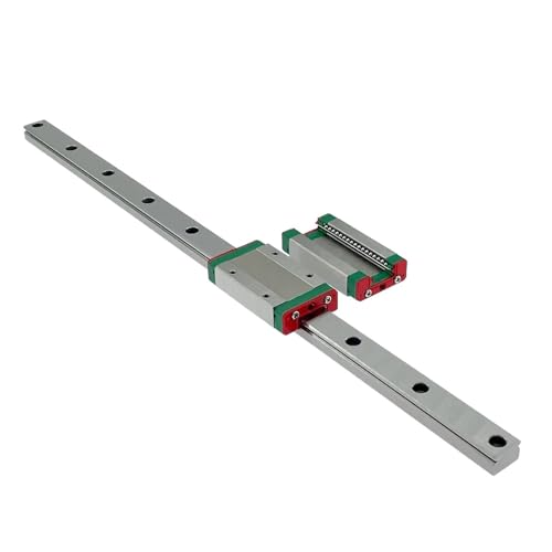 Guía lineal miniatura MGN12 con bloque de 500mm para movimiento lineal de precisión