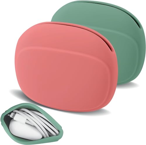TIXDREEM Silicone Earphones Organizer, Portable Earbud Storage Case, Mini Pouch for Earphones, Coins, Keys, USB Flash Drives, Earrings, Jewelry (1) 8