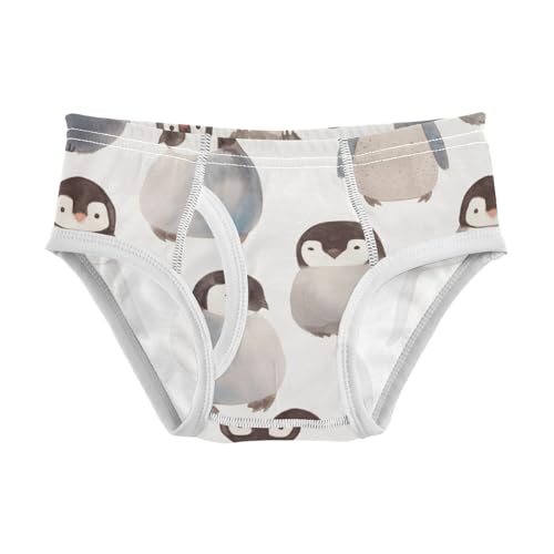 KLL Cute Penguin Babies Pattern Little Boys Cotton Athletic Underwear Breathable Children Panties