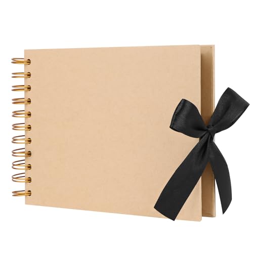 Álbum de fotos para personalizar, 80 páginas negras, álbum de recortes A5, álbum de fotos DIY, álbumes de fotos para diseñar uno mismo, papel kraft, álbum de fotos para fotos, bebé, día de San