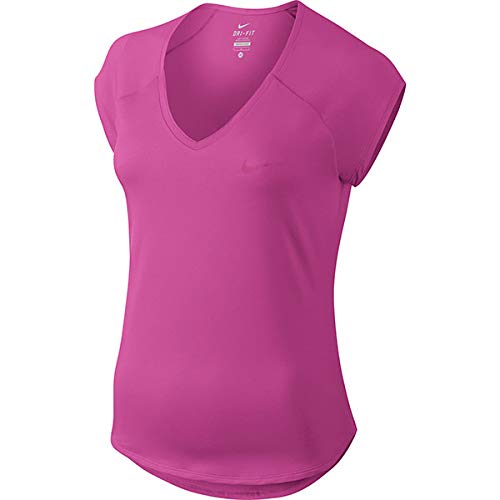 Nike W Nkct Pure Camiseta, Fucsia/Activo, XL