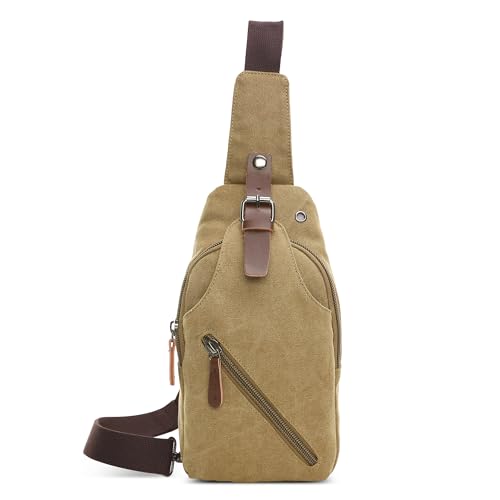 Sac d'épaule kaki homme pour transporter son iPad en sécurité