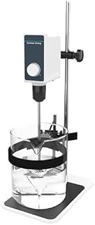 CNYST Overhead Stirrer Mixer Lab Overhead Stirrer Lab Mixer with Speed Range 100-1000rpm Maximum Mixing Volume 10L Max Torque 20N.cm Max Viscosity 10000mPas Brush Motor