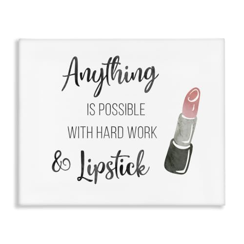 'Anything Possible With Lipstick Glam Makeup'| Canvas Art