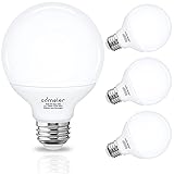 G25 LED Globe Light Bulbs, Comzler 80 Watt Equivalent 5000K Daylight Vanity Light Bulb, 900LM LED Bathroom Light Bulbs, E26 Medium Screw Base, Non-dimmable, Pack of 4