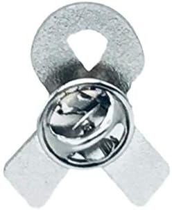 Miniatura 4 de 25 pines de cinta esmaltada burdeos con cierres de metal, 25 pines, muestra tu apoyo para el aneurisma cerebral, adultos discapacitados, hemangioma,