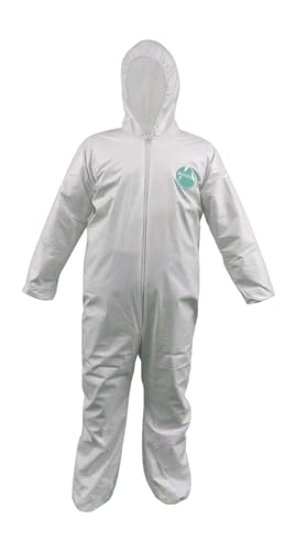 Andes Safety Microporous Coated Disposable Protective Coverall, with Hood, Elastic Wrists and Ankles, A1428IP, Individually Packed, 1 Each per Bag, 25 Each per Case (4X-Large)