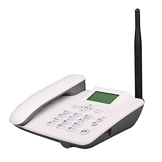 IBOWZ Teléfono Fijo con Cable Teléfono de Escritorio clásico gsm con Tarjeta SIM inalámbrica,teléfono de Escritorio gsm de Banda cuádruple inalámbrico,teléfono Fijo para Hotel de Oficina en casa,f