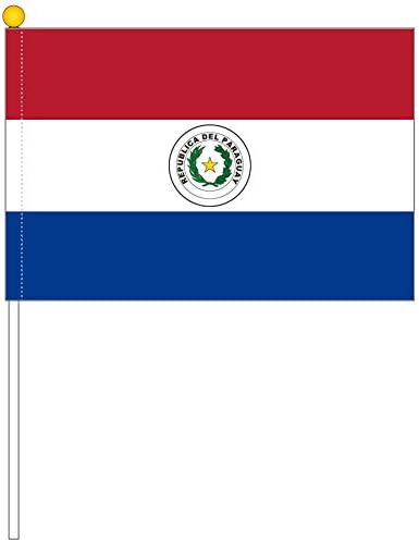 Amazon Tospa パラグアイ国旗ポータブルフラッグ 25 37 5cm テトロン製 地図 国旗 おもちゃ