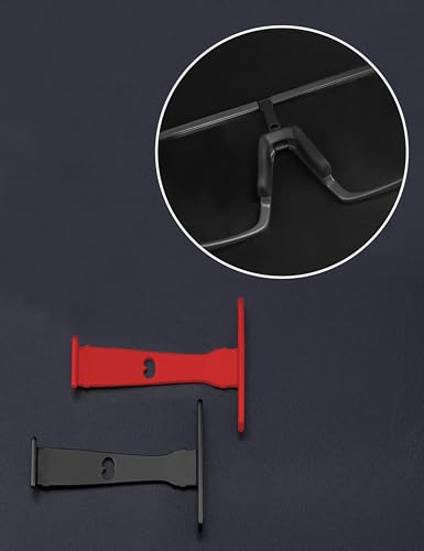 Image of Metallic Replacement Wicket for Oakley Sutro OO9406 /Sutro Asian Fit OO9406A /Sutro S OO9462 Sunglasses - Black+Red