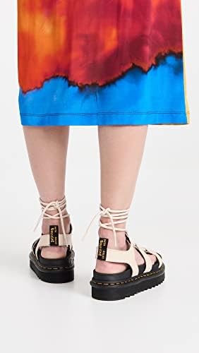 Dr. Martens Women's Amphibians, Parchment Beige Milled Tassel, 9 | Image 3