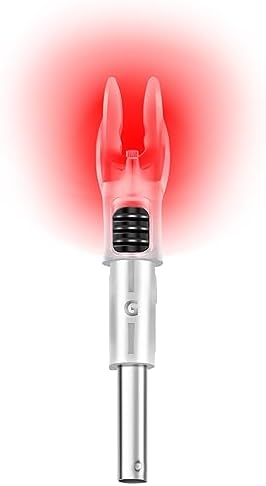 DEEPOWER G Lighted Nocks for Arrows 0.165 inch and 0.204 inch Inside Diameter with ON/Off Switch with X Bushings 4 PCS LED Nocks DEEPOWER G Lighted Nocks for Arrows 0.165 inch and 0.204 inch Inside Diameter with ON/Off Switch with X Bushings 4 PCS LED Nocks