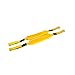 Kemp USA Head Immobilizer Replacement Straps in Yellow - Pair