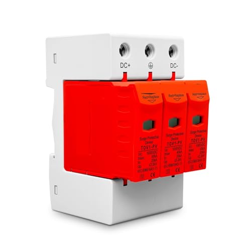 Parafoudre 1000V 20kA TOV1-PV 3P dispositif basse tension durable pour système solaire domestique