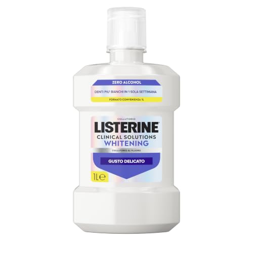LISTERINE Collutorio Clinical Solutions Whitening, Azione sbiancante, 1 L