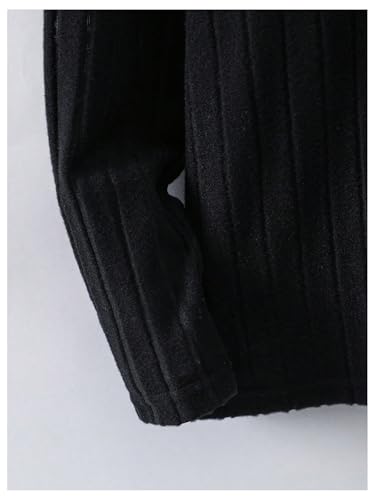 Floerns Boy's Color Block Long Sleeve Rib Knitted Pocket Front Crew Neck Tee Shirts Top3