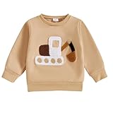 Material: Kleinkind Sweatshirt mit Rundhalsausschnitt ist aus 95% Baumwolle, 5% Polyester Material, leicht, sicher auf der Haut und leicht zu waschen; Keine Sorge, dass es Schaden für die Haut Ihrer Kinder tun wird