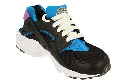 Nike Huarache Run GS E Trainers DR0166 Sneakers Shoes (UK 3 US 3.5Y EU 35.5, Black Mint Foam Photo Blue 001)4