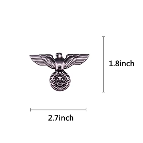 WWII German Visor Cap Eagle Badge WW2 Germany Metal Brooch WWII Germany Brooch Military Army Jewelry Accessory