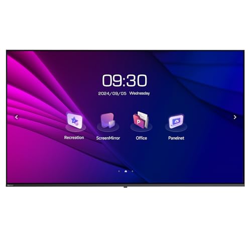 HORION 65-inch 4K UHD Interactive Display for Conferences, Office, LED Commercial TV, Use for Commercial Signage Display, 260 nit, HDMI, USB