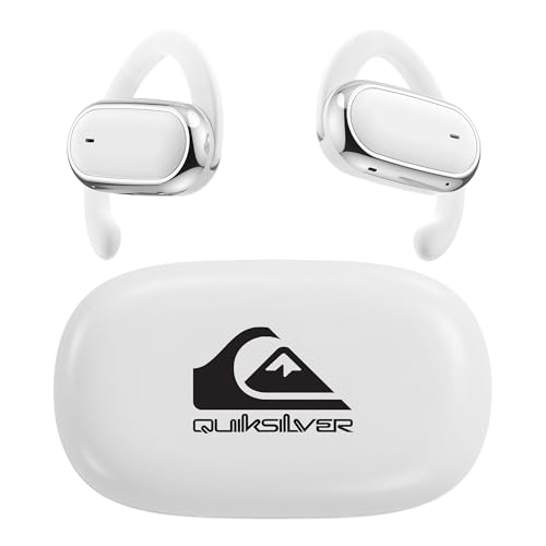 Quiksilver Écouteurs sans fil à oreilles ouvertes, Bluetooth 5.4 avec affichage numérique intelligent et crochet d'oreille ergonomique et sécurisé,...