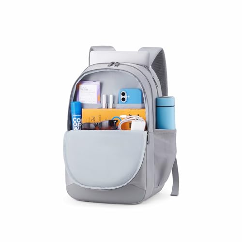 Image of American Tourister Regus | 34 Ltrs | 4 Compartments | Bottle Pocket | Ergonomic Padded Back Panel & Shoulder Straps | Laptop Backpack | 1 Year International Warranty | Grey