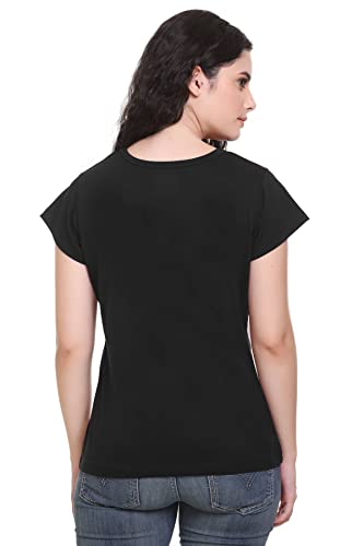 Image of GODFREY Women Round Neck Half Sleeve Cotton T Shirts