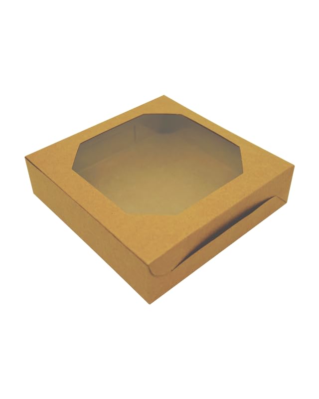 Buy KeyLine Packs Disposable Square Boxes With Transparent Display ...