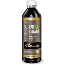 Hair Growth Plus 12oz - Bamboo Hair Product with Collagen, Keratin and Vitamins for Women and Men - Healthy Hair, Skin and Nails - 1 Bottle
