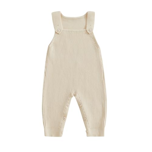 Fall Winter Clothes Infant Baby Girl Boy Sweater Romper Pants Solid Knit Jumpsuit Overall One Piece Outfit