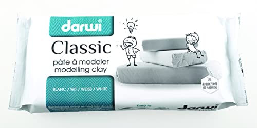 DARWI CLASSIC PÂTE À MODELER AUTO-DURCISSANTE BLANCHE 1 KG