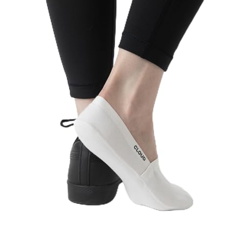 Cloud No Show Socks - Non Slip Long Lasting Invisible Terry Cotton Socks for Flats Loafer & Sneaker for Women