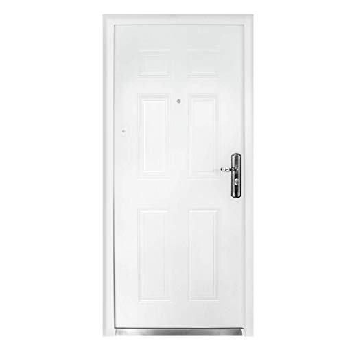Preisvergleich Produktbild Sicherheitstür Haustür Wohnungstür Stahltür rechter Anschlag (NEU mit optischen Mängeln) Livingood - Modell 2019, Kellertür, Sicherheit, gibt Einbrechern keine Chance