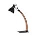 Produktbild Nordic Minimalist Art Wrought Iron Table Lamp Modern Minimalist Bedroom Bedside Study Living Room Table Light Creative Reading Fashion Theme Desk Lamp (Color : Black)