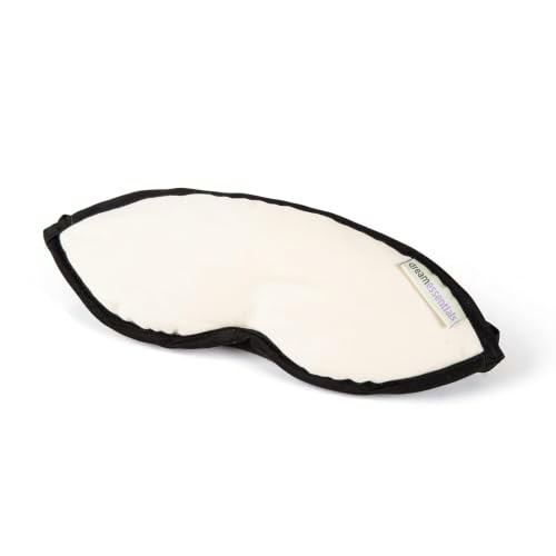 Dream Essentials Natura Organic Cotton Sleep Mask | Natural Cotton | Eye Mask for Sleeping, Light Blocking Soft Sleep Eye Cover with Eco Wool Padding | Made in USA Travel Accessories