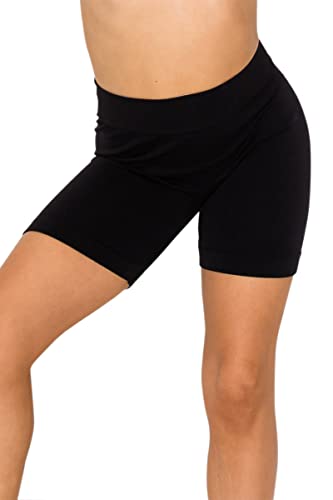 Kurve Girl Stretch Bike Leggings Shorts, Kids Seamless Dance Gymnastic Active Pants UV Protective Fabric UPF 50+ Made in USA