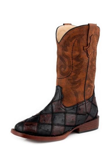 ROPER Boy's Bird Blocks (Toddler/Little Kid) Western Boot