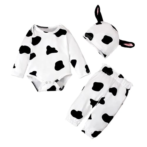 Lito Angels Vestito Costume da Mucca Pagliaccetto per Bimba Bimbo,