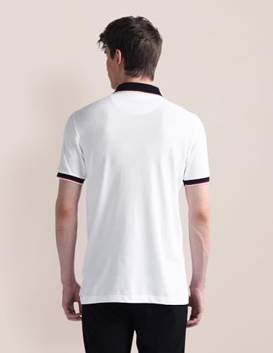 Image of U.S. Polo ASSN. Solid Slim Fit Polo T Shirts for Men - 100% Cotton, Half Sleeve Mens Tshirt