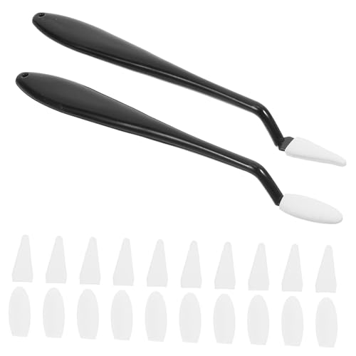 HAPINARY 2 Set Sketch Eraser Set Sketching Wiper Heads Blending Tools Eraser Knife Pair Student Brush Replacement Heads for Artists