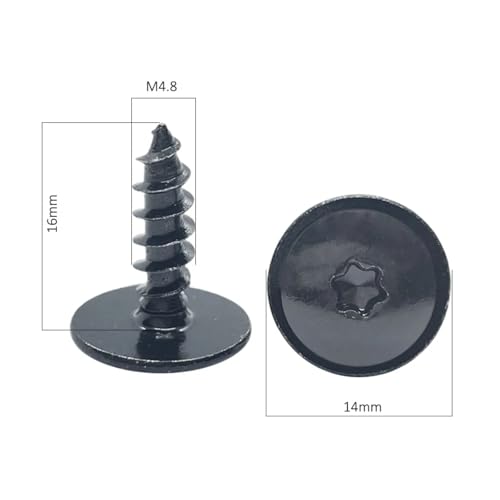 Kit boulons de carénage moto M4.8 noir à finition soignée - 3