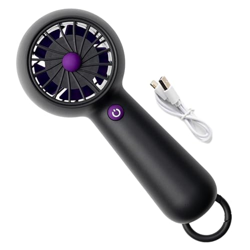 Wezalget Ventilador portátil – Ventilador de refrigeración portátil recargable de viaje – Dispositivo de refrigeración personal USB, pequeño ventilador portátil para el hogar, estudios, actividades al