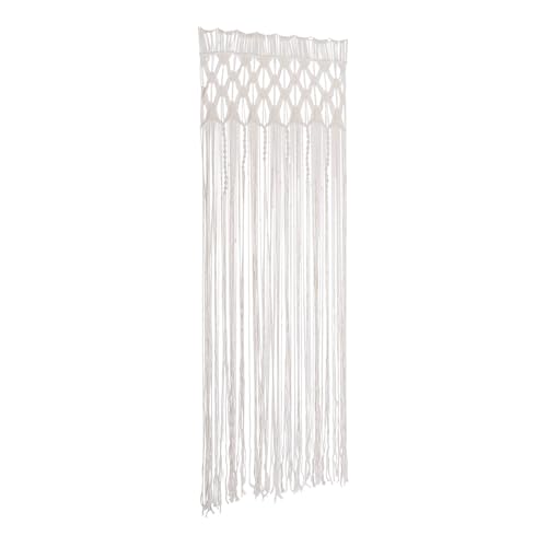 Susoso Rideau en macramé - Décoration bohème - Tissée - Décoration murale - Fil de coton - Fait à la main - Séparateur de pièce pour chambre à coucher...