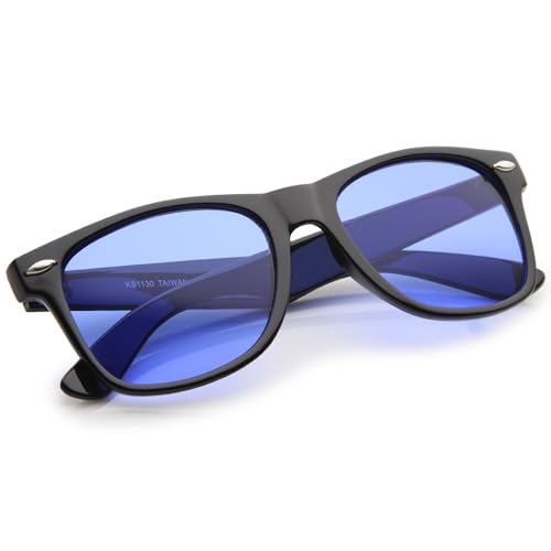 zeroUV Rare Color Tinted Lens Classic Horn Rimmed Sunglasses4