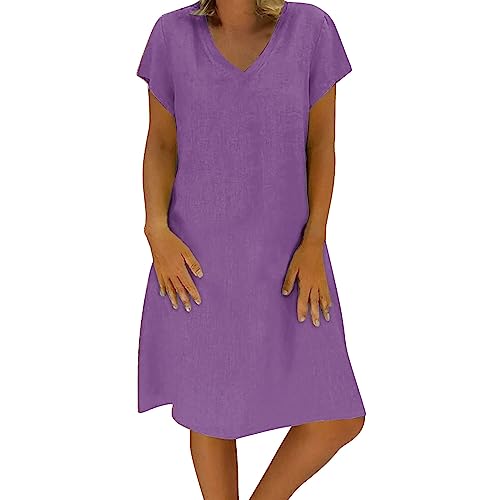 Vestido de mujer Tops Verano Sexy Retro Oficial Gasa Barato 2023 Sexy Bohemio Barato Suave Vestido de Noche Sexy Vestido de Noche Color Sólido para Dama de Honor, 04#el Color Púrpura, S