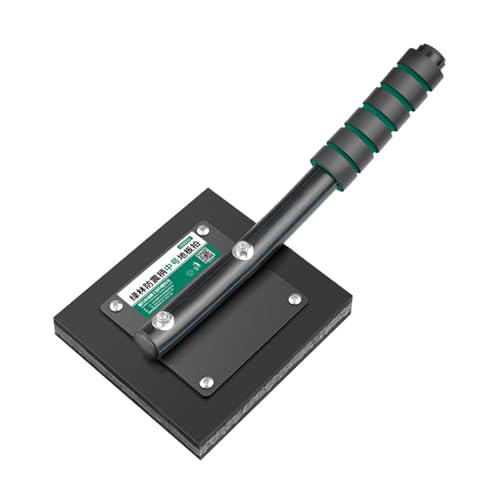 GENYUI Rubber Tile Beating Board Flooring Tool with Enhancing Grip and High Impacts Resistance Ergonomic Handle for Even Paving