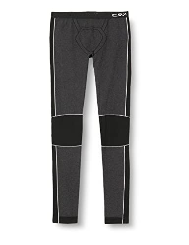 CMP - Pantaloni lunghi senza cuciture da uomo, Nero, M/L