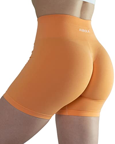 Image of AUROLA Intensify Workout Shorts for Women Seamless Scrunch Short Gym Yoga Running Sport Active Exercise Fitness Shorts