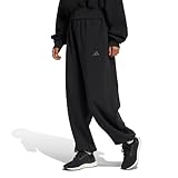 Adidas Women's All SZN Soft Lux Loose Pants, Black, Large