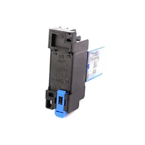 Relé electromagnético 24V CA que soluciona fallos de montaje mediante zócalo para carril DIN 35mm 4